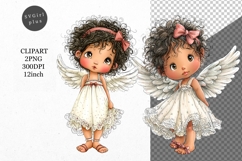 Angel Clipart, Valentines Day Clipart, Whimsical Clipart Product Image 1