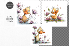 Duck JPG, Whimsical JPG, JPG, Junk journal, Product Image 1