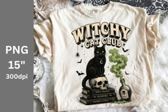 Halloween PNG, Witchy Cat Club Product Image 1