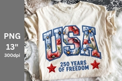 USA PNG, 250 Years PNG, Patriotic PNG, 4th of July Product Image 1