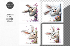 Bunny JPG, Whimsical JPG, JPG, Junk journal, Product Image 1