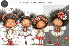 Fairy Girl PNG, Girl Clipart, Whimsical Clipart Product Image 1