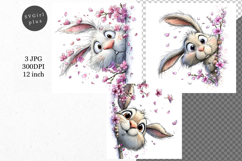 Bunny JPG, Whimsical JPG, JPG, Junk journal, Product Image 1