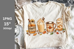 Fall PNG, Autumn PNG, Fall drinks PNG Product Image 1