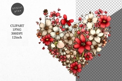 Heart Clipart, Valentines Day Clipart, Whimsical Clipart Product Image 1