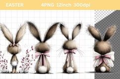 Bunny Clipart, Easter Clipart, Whimsical Clipart, Product Image 1