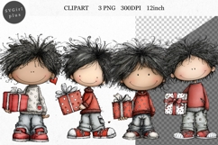 Boy PNG, Boy Clipart, Whimsical Clipart Product Image 1