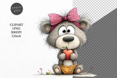 Teddy Bear Clipart, Animals Clipart, Whimsical Clipart, Product Image 1