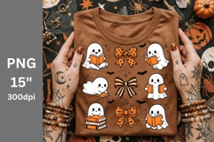 Halloween PNG, Ghosts and books PNG Product Image 1