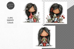 Girl, Whimsical JPG, JPG, Junk journal, Product Image 1