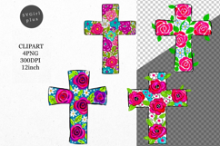 Cross clipart, Jesus, Easter clipart, Whimsical Clipart Product Image 1