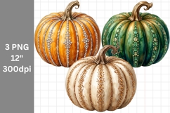 Autumn clipart, Pumpkin clipart, Fall clipart Product Image 1