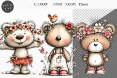 Teddy Bear Clipart, Whimsical Clipart Product Image 1