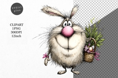 Bunny Clipart, Easter Clipart, Whimsical Clipart, Product Image 1