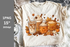 Fall PNG, Autumn PNG, Fall drinks PNG Product Image 1
