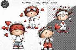 Cupid Clipart, Valentines Day Clipart, Whimsical Clipart, Product Image 1