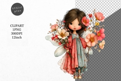 Girl PNG, Spring Girl Clipart, Whimsical Clipart Product Image 1
