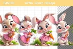 Bunny Clipart, Easter Clipart, Whimsical Clipart, Product Image 1