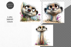 Meerkat JPG, Peeking meerkat, Whimsical JPG, Product Image 1