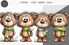 Teddy Bear Clipart, Whimsical Clipart Product Image 1