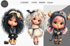 Witch PNG, Halloween Clipart, Whimsical Clipart Product Image 1