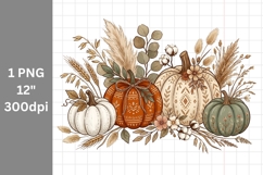 Autumn clipart, Pumpkin clipart, Fall clipart Product Image 1