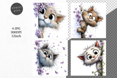 Cat JPG, Whimsical JPG, JPG, Junk journal, Product Image 1