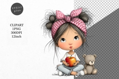 Girl PNG, Girl Clipart, Whimsical Clipart Product Image 1