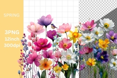 Flowers Clipart, Spring Clipart Product Image 1