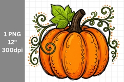 Autumn clipart, Pumpkin clipart, Fall clipart Product Image 1
