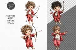 Cupid Clipart, Valentines Day Clipart, Whimsical Clipart Product Image 1