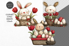 Bunny Clipart, Easter Clipart, Whimsical Clipart, Product Image 1