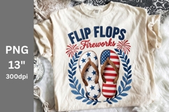 Flip Flop PNG, USA PNG, Patriotic PNG, 4th of July Product Image 1