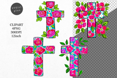 Cross clipart, Jesus, Easter clipart, Whimsical Clipart Product Image 1