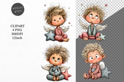 Angel Clipart, Valentines Day Clipart, Whimsical Clipart Product Image 1