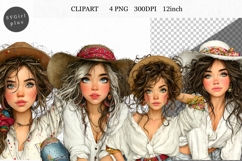 Girl PNG, Girl Clipart, Whimsical Clipart Product Image 1