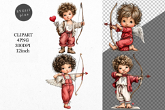 Cupid Clipart, Valentines Day Clipart, Whimsical Clipart Product Image 1