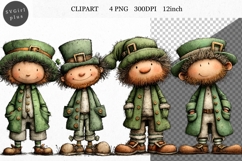 St Patrick Man Clipart, St Patrick Clipart Product Image 1