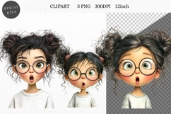 Girl PNG, Girl Clipart, Whimsical Clipart Product Image 1