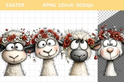 Lamb Clipart, Easter Clipart, Whimsical Clipart, Product Image 1