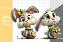 Bunny Clipart, Easter Clipart, Whimsical Clipart, Product Image 1