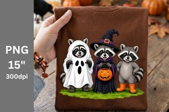 Halloween PNG, Raccoons PNG Product Image 1