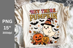 Halloween PNG, Hey There Pumpkin PNG Product Image 1