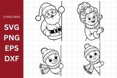 Peaking SVG, Silhouette, Cricut Product Image 1