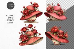 Hat PNG, Mother's Day PNG, Whimsical Clipart, Product Image 1