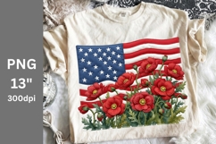 USA Flag PNG, USA PNG, Patriotic PNG, 4th of July Product Image 1