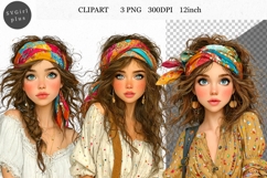 Girl PNG, Girl Clipart, Whimsical Clipart Product Image 1