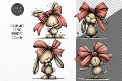 Bunny Clipart, Easter Clipart, Whimsical Clipart, Product Image 1