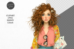 Girl PNG, Girl Clipart, Whimsical Clipart Product Image 1