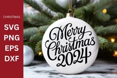 Christmas SVG, Merry Christmas, Christmas ornament Product Image 1